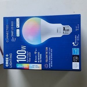 Cree Lighting 100W Connected Max Smart LED bulb Bluetooth wifi Lot of 2